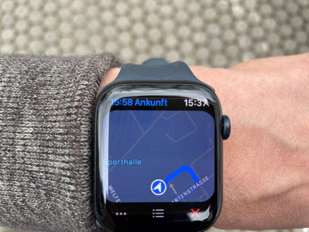 apple watch serie 7 navigation